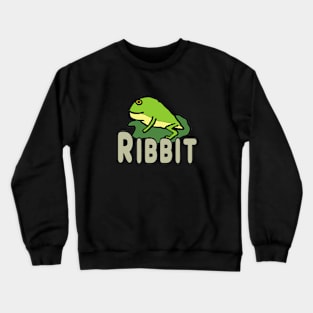 Funny Frog Ribbit Crewneck Sweatshirt